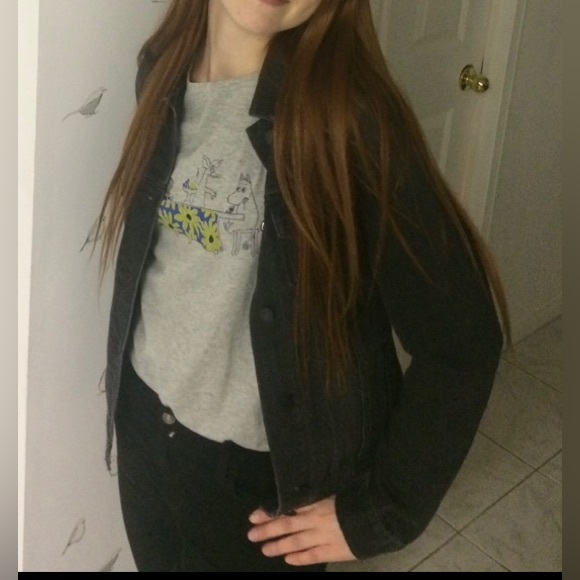 MOVING SALE Denim jacket Old Navy (dark grey/black/charcoal) - Picture 3 of 7